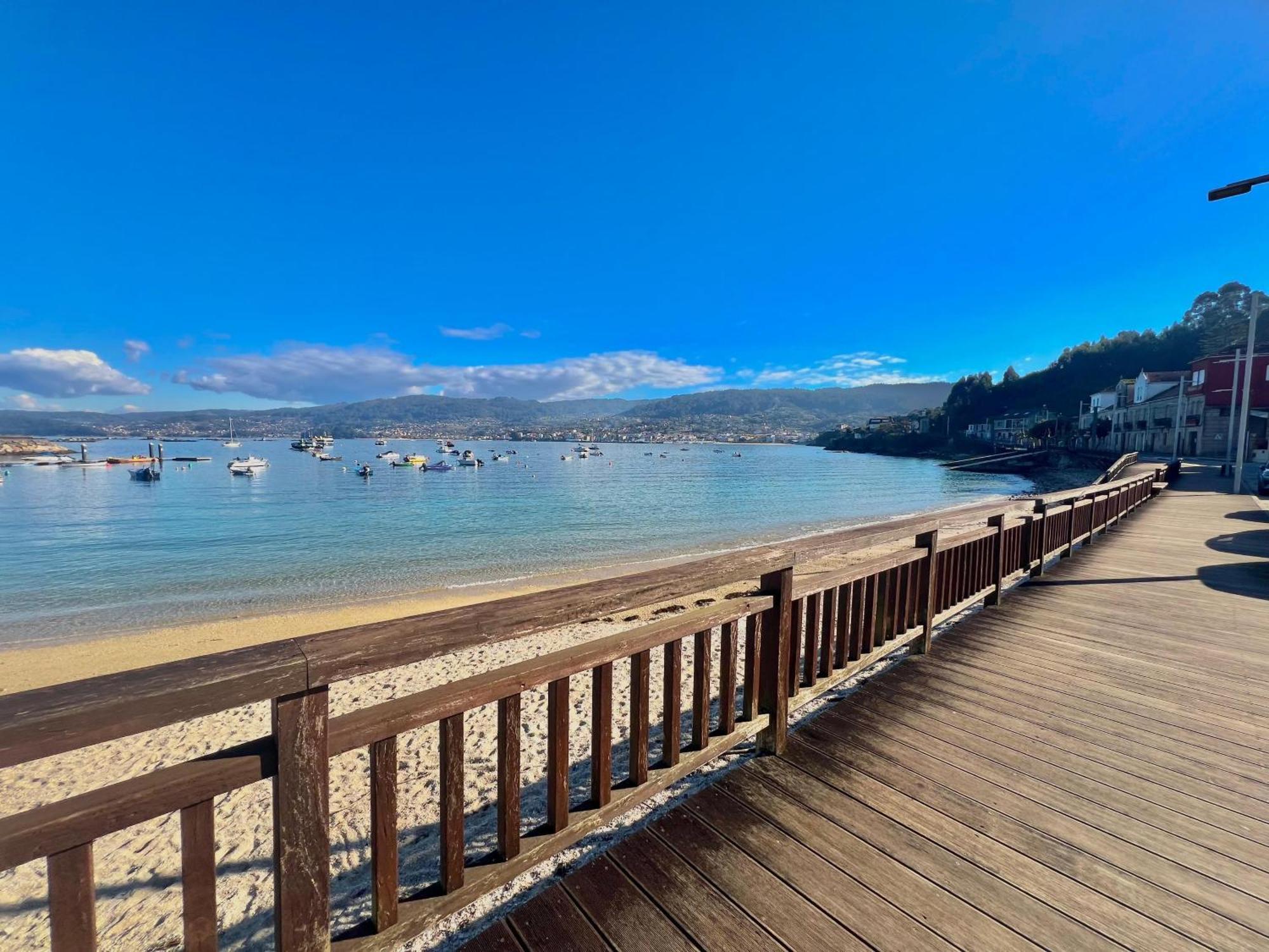 Apartamento Centrico Cerca De La Playa Bueu Buitenkant foto